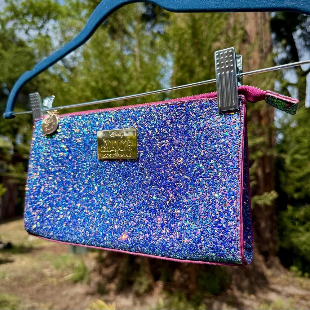 Sigma x Disney Alice in Wonderland Glitter Makeup Bag - Limited Edition NWOT